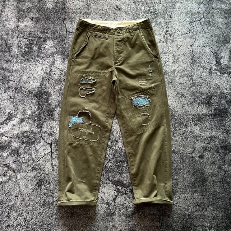 Chino Pants Men - Amekaji японские винтажные тяжелые брюки из