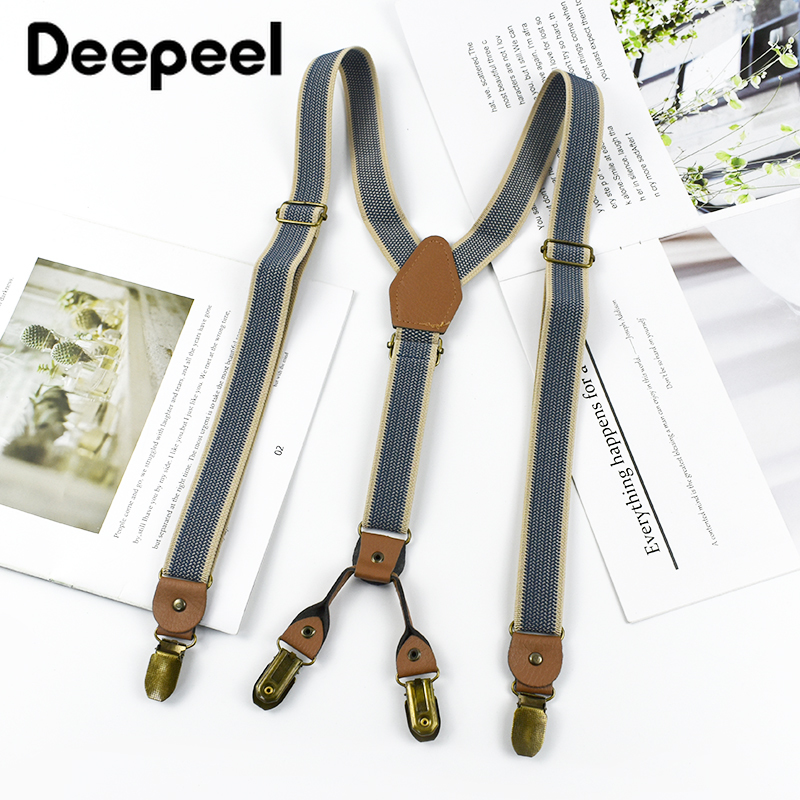 Suspenders Clip Men - 1 шт. Deepeel 2/2,5*120 см ретро