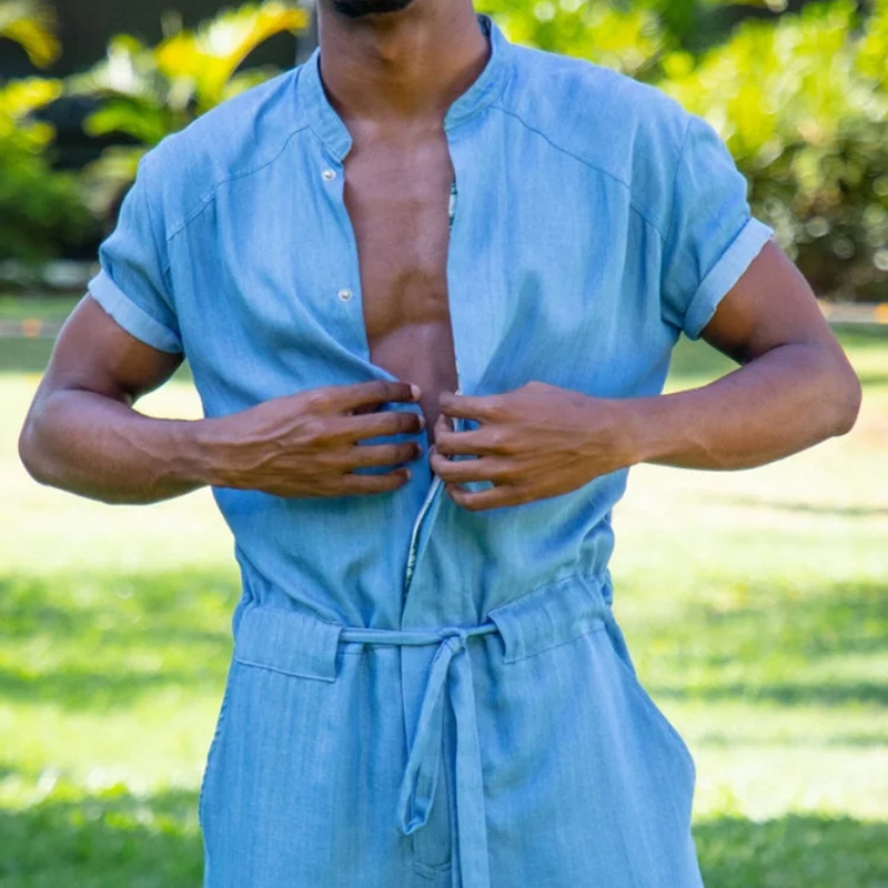 Men'S Fashion Overalls - Новый летний комбинезон, брюки с талией,