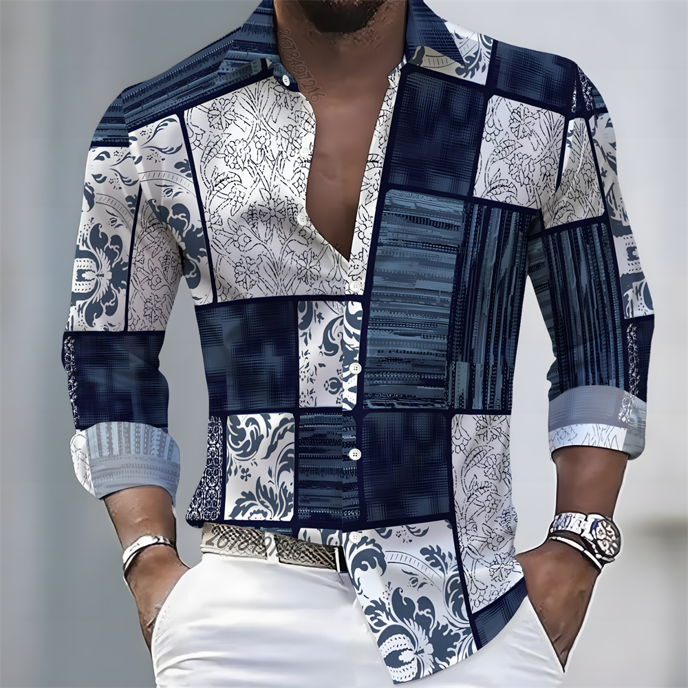 Quality Men'S Fashion - Мужская рубашка с длинным рукавом в