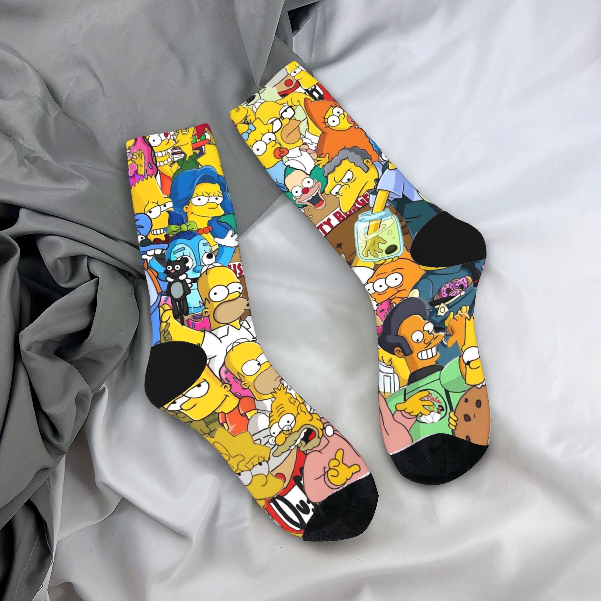 Men'S Fashion Youtube - Модные футбольные носки S-Simpson из полиэстера,