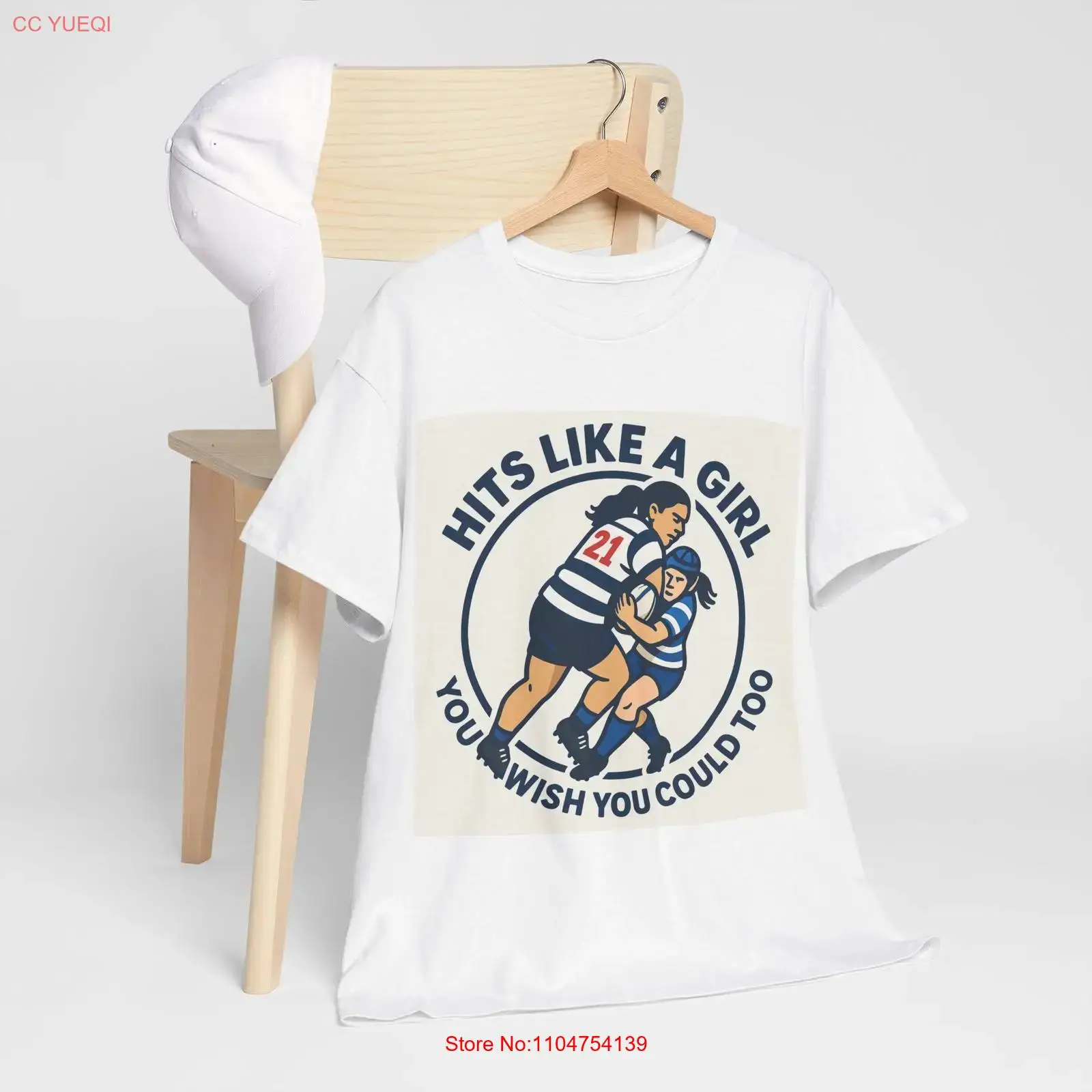Mens Fashion Rugby Shirts - Футболка хлопковая женская в винтажном стиле