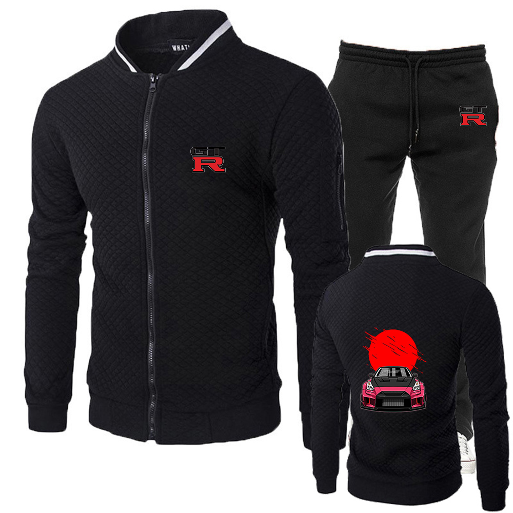 Men'S Fashion Zipper Jacket - Костюм мужской демисезонный (весна-осень) с принтом