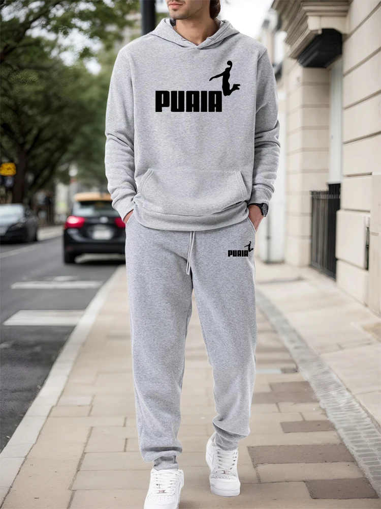 Mens Fashion Casual Outfits - Мужской комплект: худи и брюки 2026