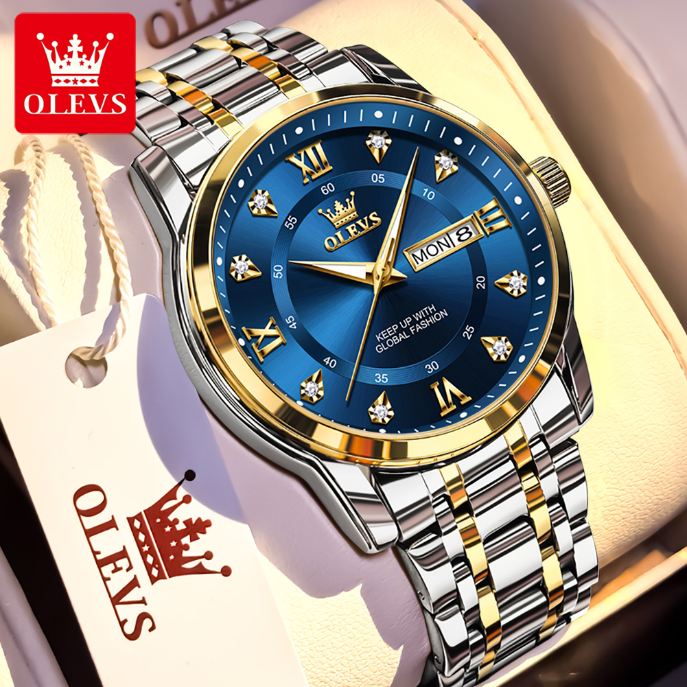 Men'S Fashion Model - OLEVS брендовые модные мужские часы из