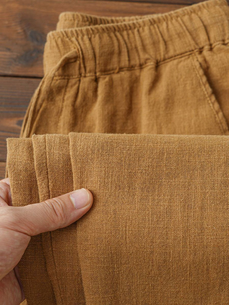 Chino Pants Men - Повседневные хлопковые льняные брюки-чиносы, мужские широкие