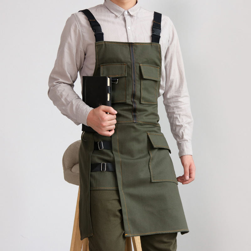 Men'S Fashion Overalls - Модный фартук для кухни, ресторана, парикмахера,
