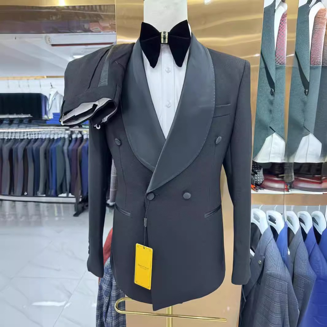 Slim Fit Blazer Men - Мужской элегантный костюм-двойка класса люкс: дизайнерский