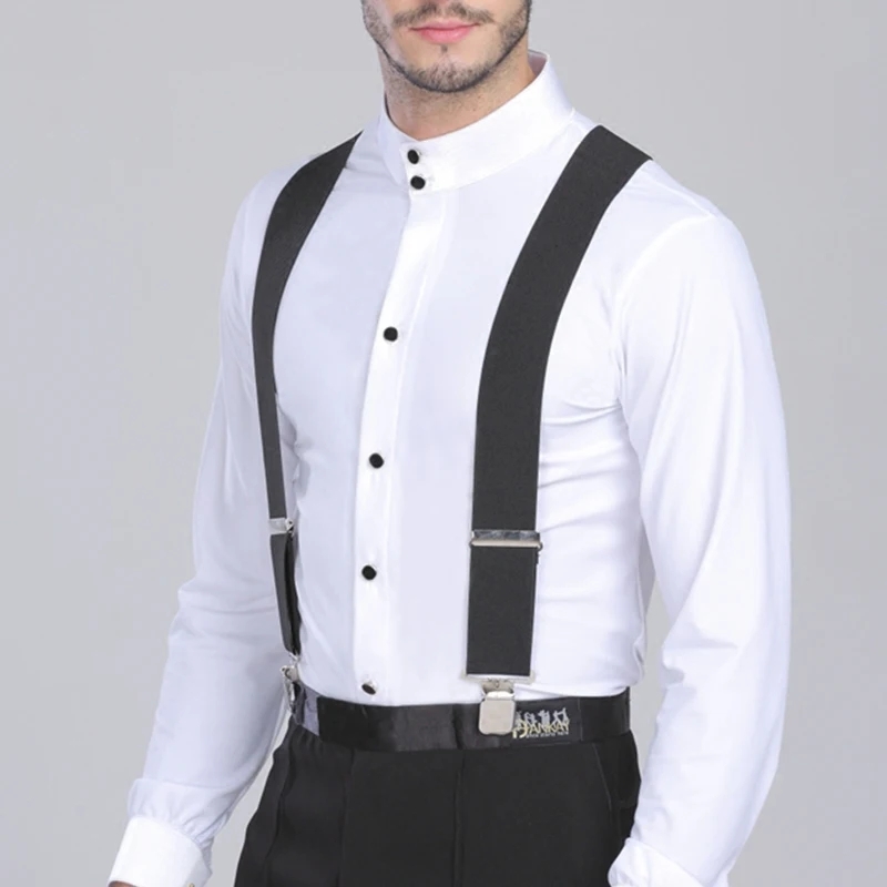 Suspenders Clip Men - Тяжелые мужские подтяжки большого размера, широкие