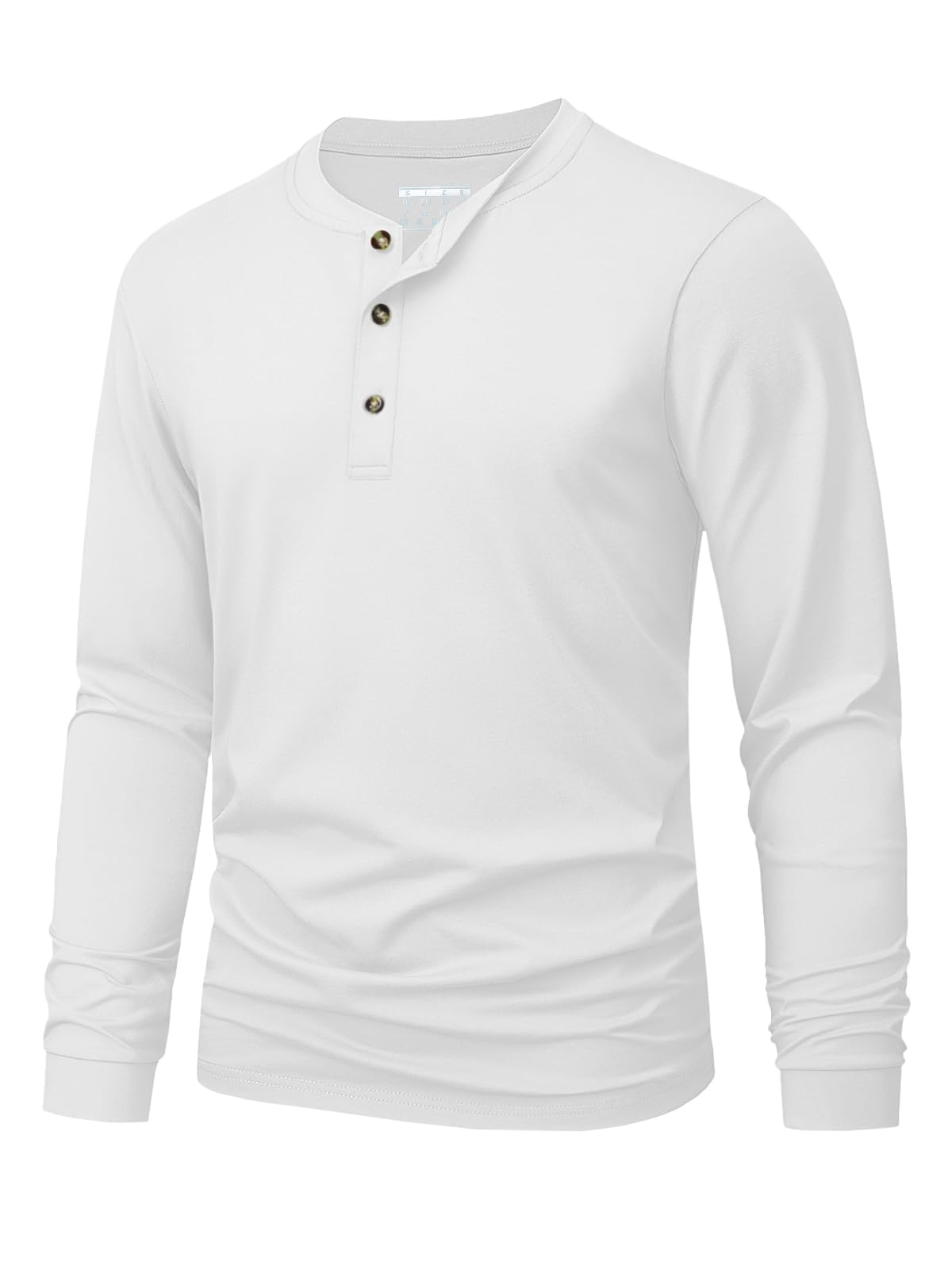 Men'S Tops Fashion - Мужская футболка-хенли, простая однотонная футболка с