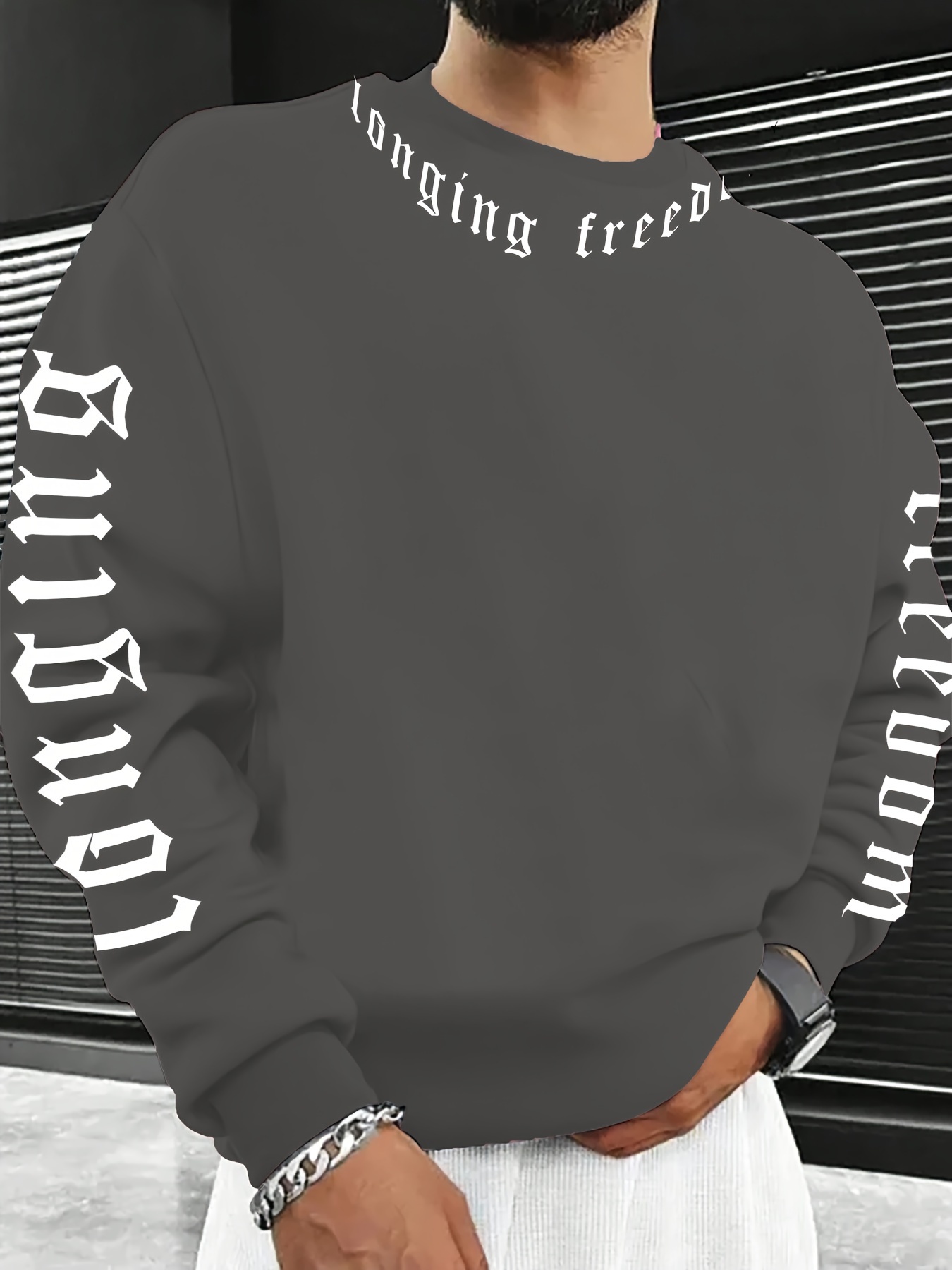Мужской свитшот с круглым выре – обзор и цена Men'S Tops Fashion