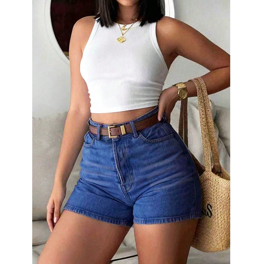 Женские летние джинсовые шорты – обзор и цена Skinny Jeans Ripped