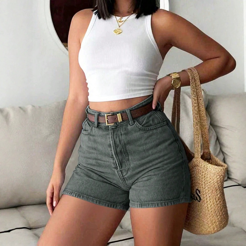 Женские летние джинсовые шорты – обзор и цена Skinny Jeans Ripped