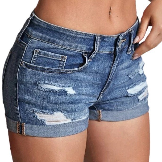 Джинсовые шорты с высокой тали – обзор и цена Skinny Jeans Ripped