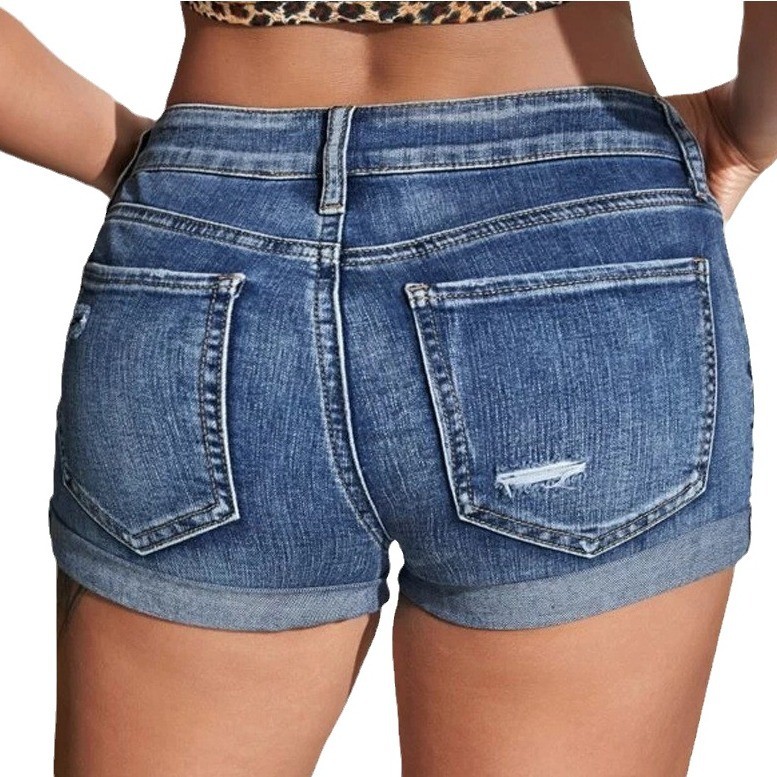 Джинсовые шорты с высокой тали – обзор и цена Skinny Jeans Ripped