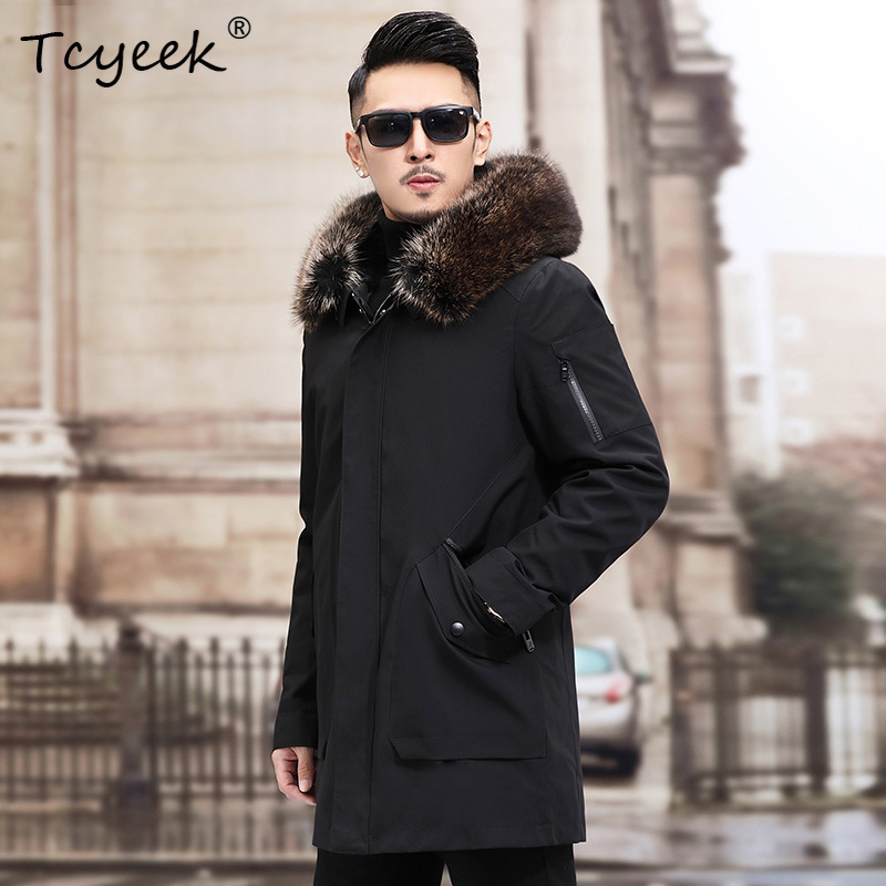 Зимние куртки Tcyeek с воротни – обзор и цена Men'S Fashion Zipper Jacket