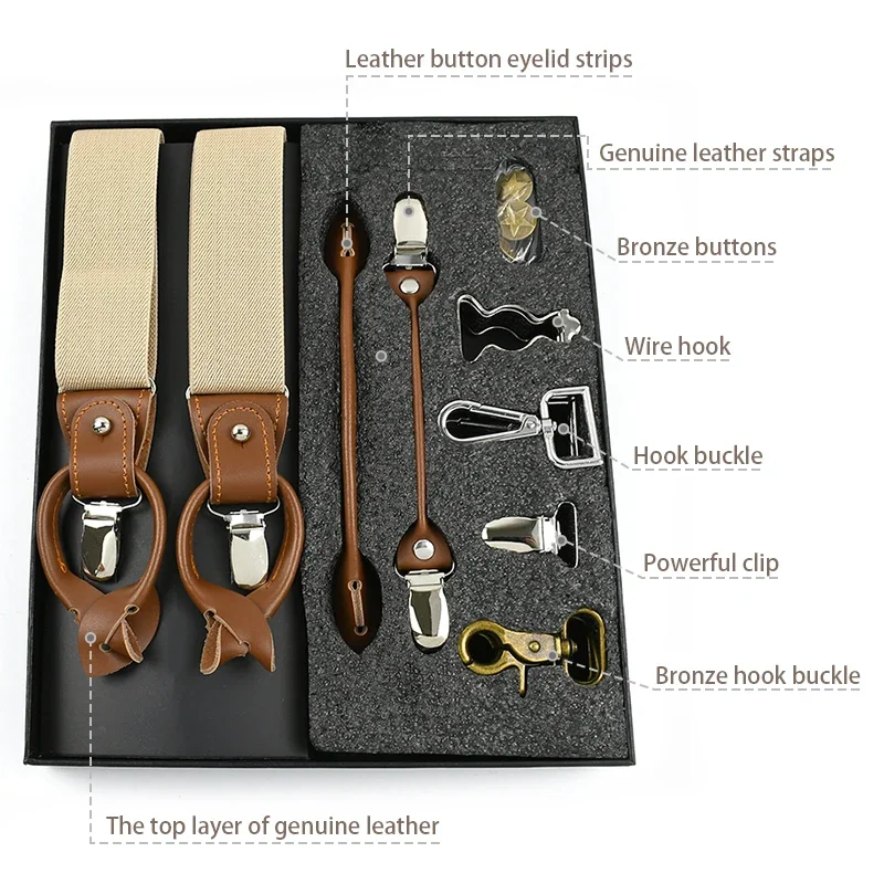 Deepeel, 1 компл., 3,5*125 см, – обзор и цена Suspenders Clip Men