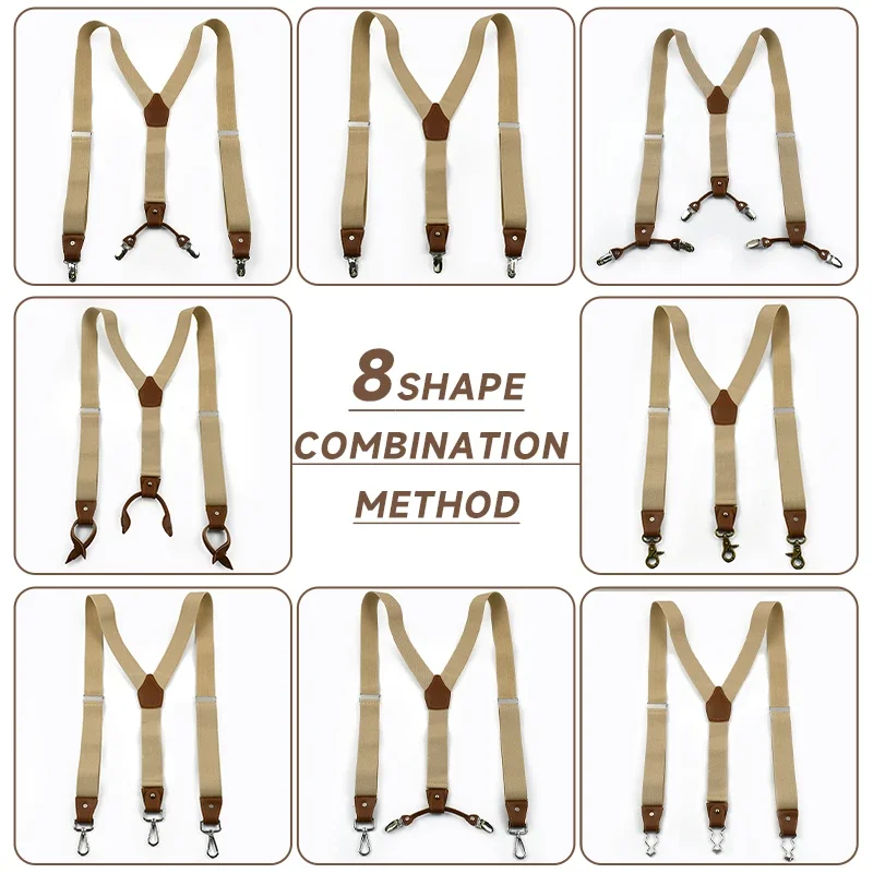 Deepeel, 1 компл., 3,5*125 см, – обзор и цена Suspenders Clip Men