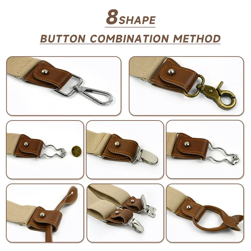 Deepeel, 1 компл., 3,5*125 см, – обзор и цена Suspenders Clip Men