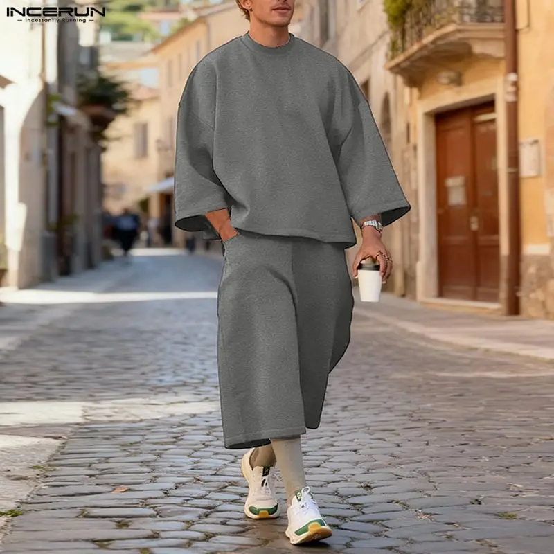 Мужской комплект INCERUN: одно – обзор и цена Mens Fashion Streetwear