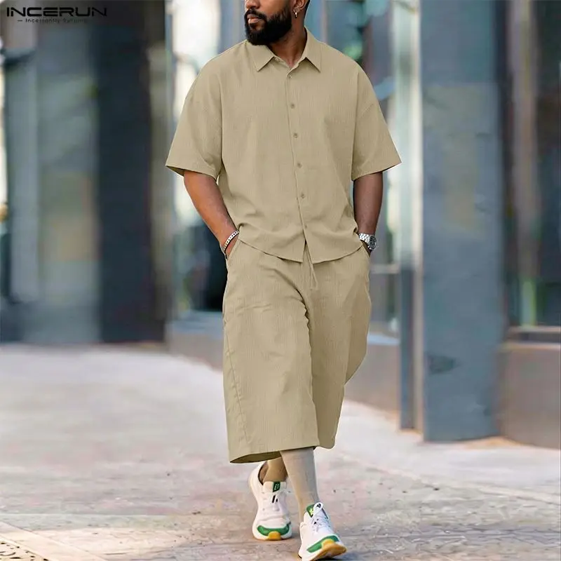 Мужской комплект INCERUN: одно – обзор и цена Mens Fashion Streetwear