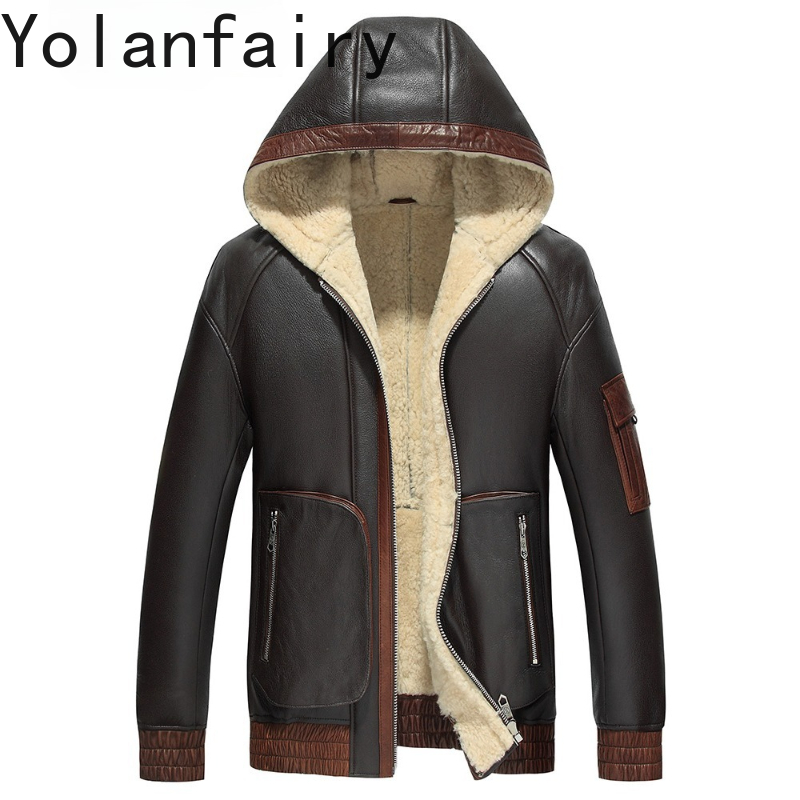 YOLANFAIRY натуральная шерстян – обзор и цена Men'S Fashion Zipper Jacket