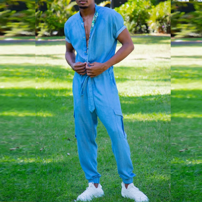 Новый летний комбинезон, брюки – обзор и цена Men'S Fashion Overalls