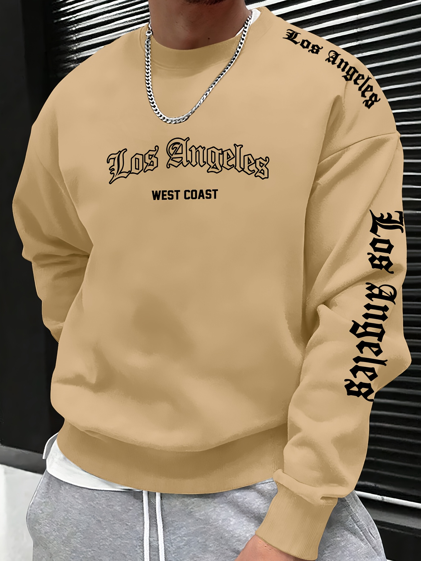 Мужской свитшот с круглым выре – обзор и цена Mens Fashion Streetwear