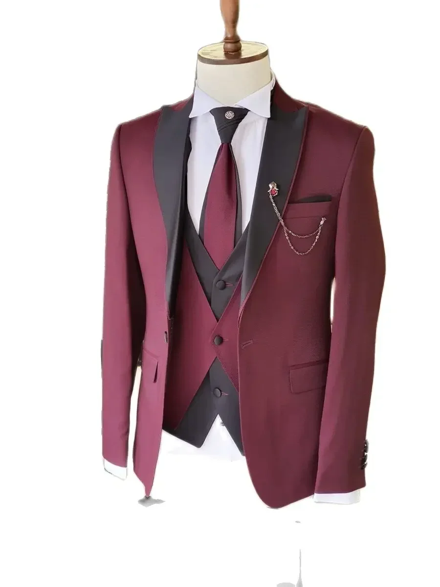 Мужской костюм-тройка (пиджак, – обзор и цена Slim Fit Blazer Men