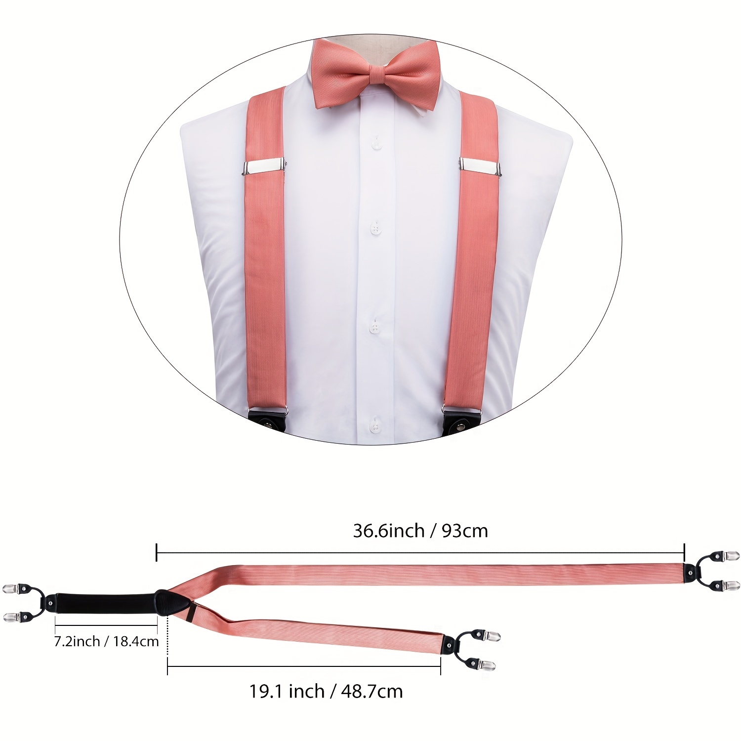 Шелковые мужские подтяжки Hi-T – обзор и цена Suspenders Clip Men
