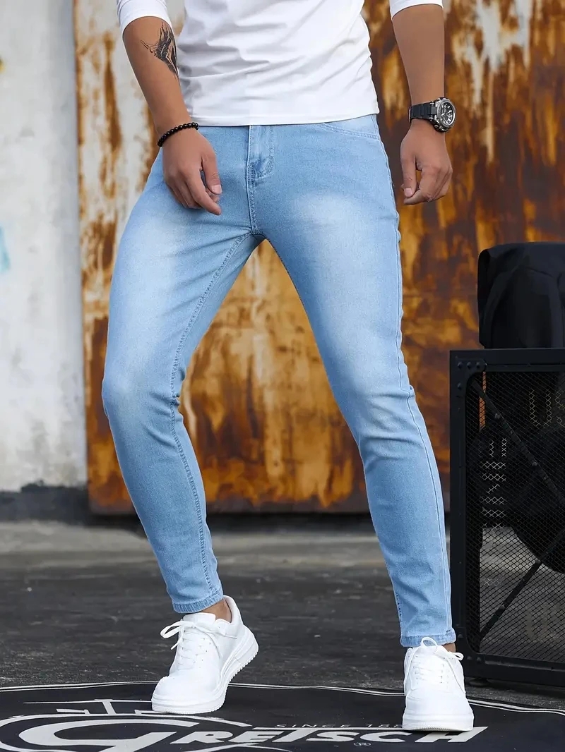 Мужские джинсы Skyblue Black с – обзор и цена Skinny Jeans Ripped