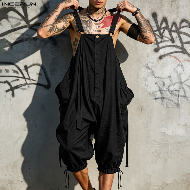 Мужские комбинезоны INCERUN, о – обзор и цена Men'S Fashion Overalls