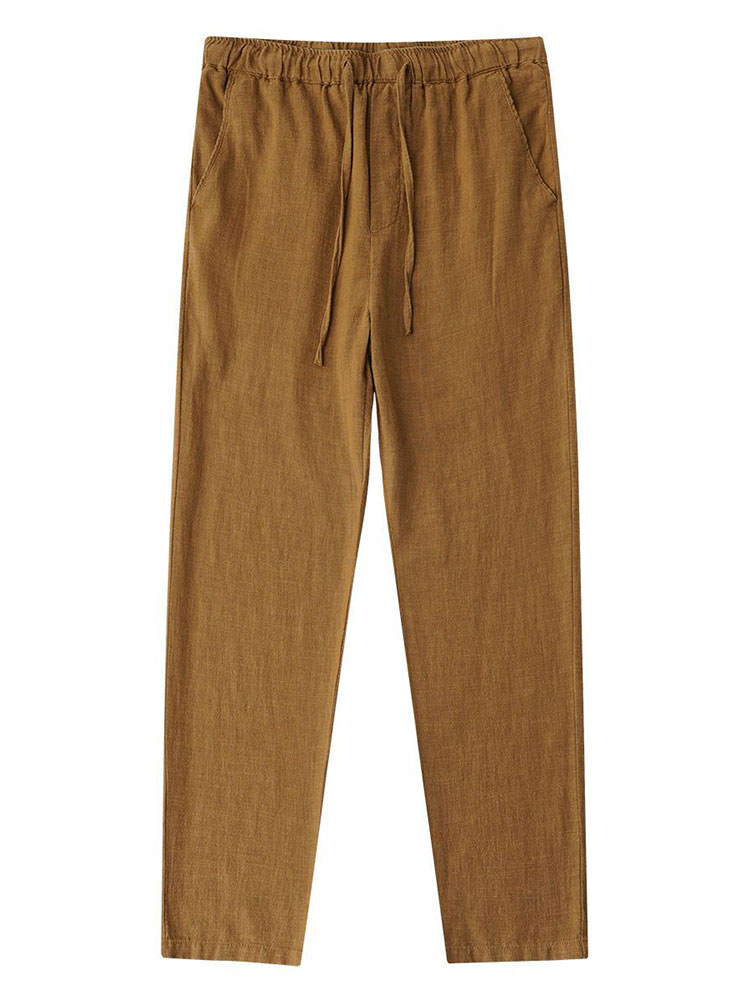 Повседневные хлопковые льняные – обзор и цена Chino Pants Men
