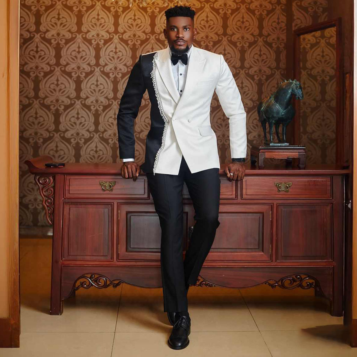 Элегантный мужской костюм с бр – обзор и цена Slim Fit Blazer Men