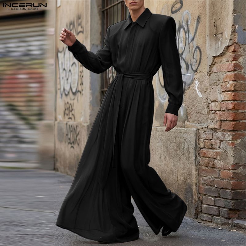 Мужской комбинезон INCERUN: од – обзор и цена Men'S Fashion Overalls