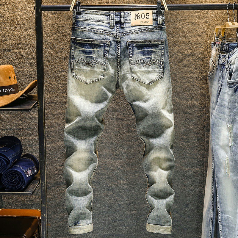 Эластичные мужские джинсы, нов – обзор и цена Skinny Jeans Ripped