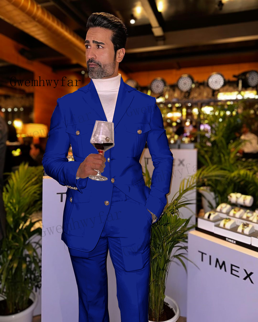 Мужские костюмы Gwenhwyfar мят – обзор и цена Slim Fit Blazer Men