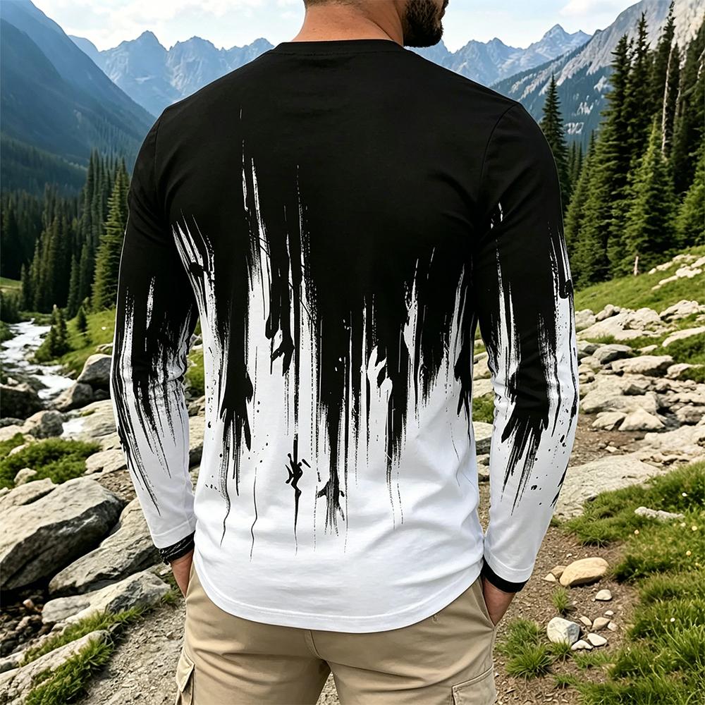 Мужская футболка с длинным рук – обзор и цена Mens Fashion Streetwear