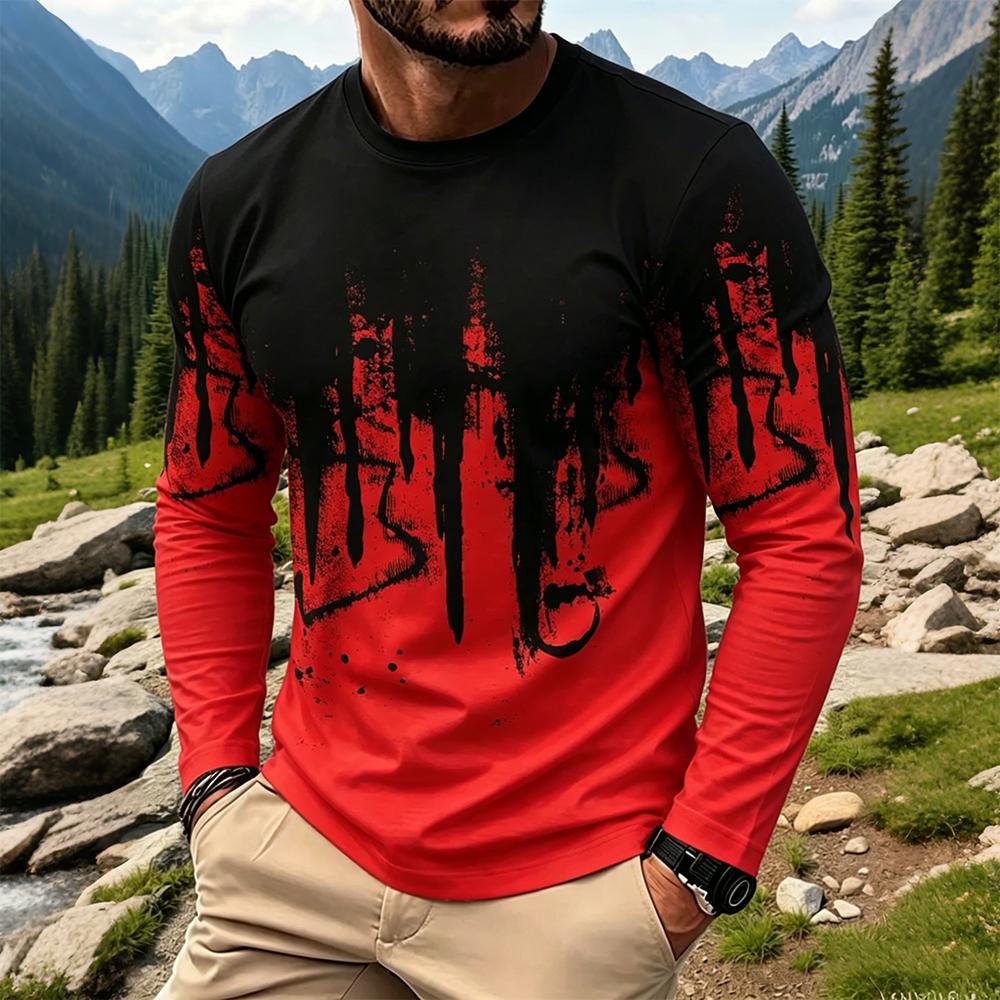 Мужская футболка с длинным рук – обзор и цена Mens Fashion Streetwear