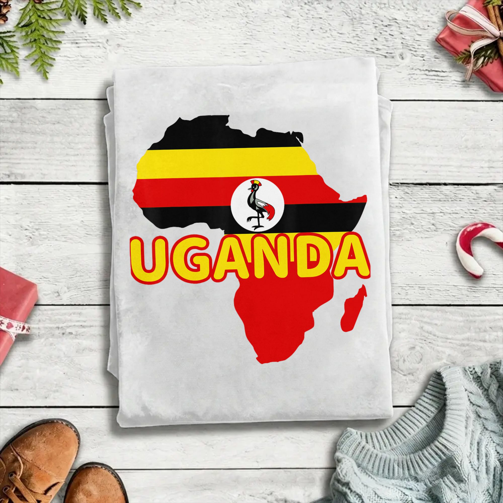 Футболка с флагом и картой Уга – обзор и цена Men Fashion Uganda